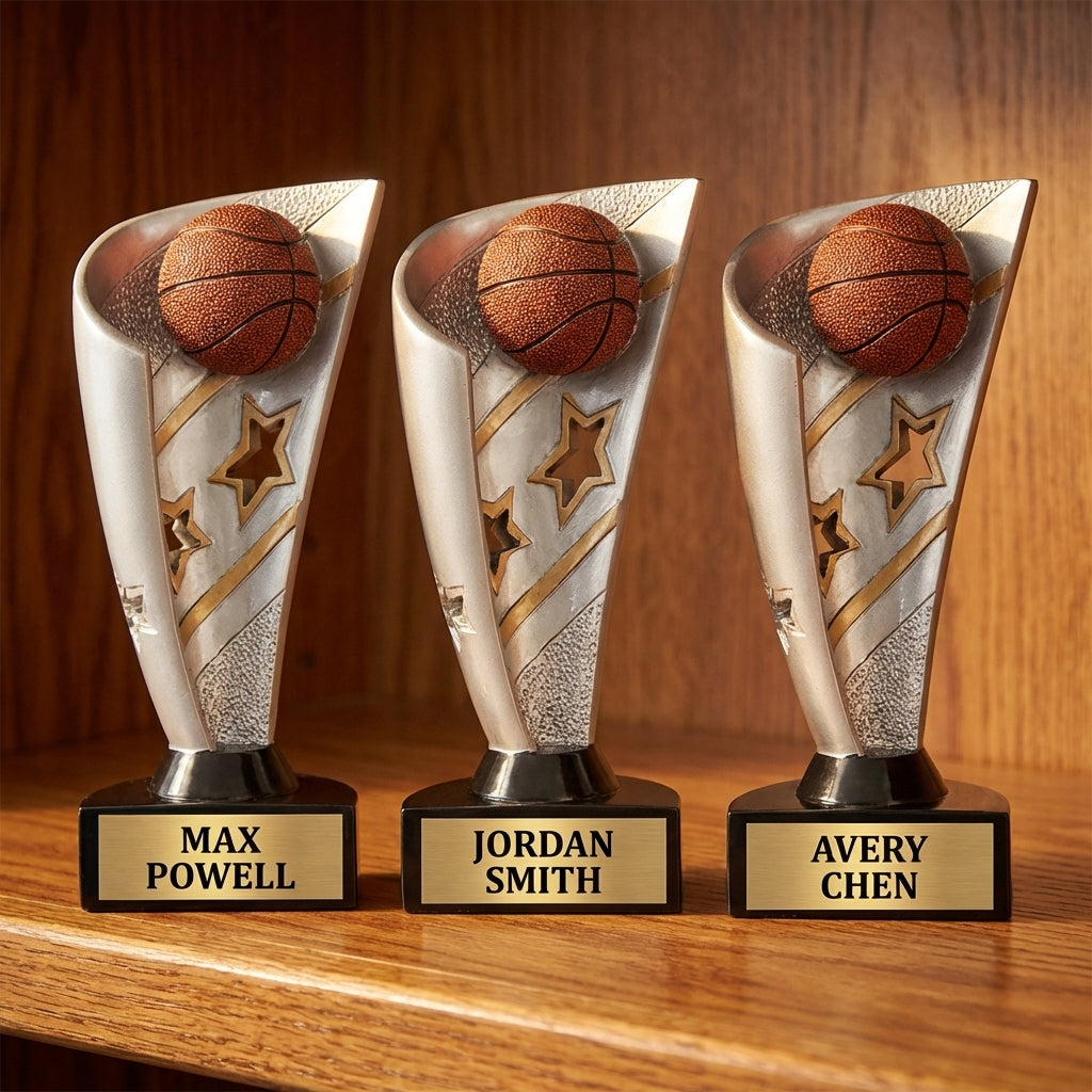Personalized Sports Trophy 7" - Custom Engraved BNN for Team, Coach & MVP - View 4