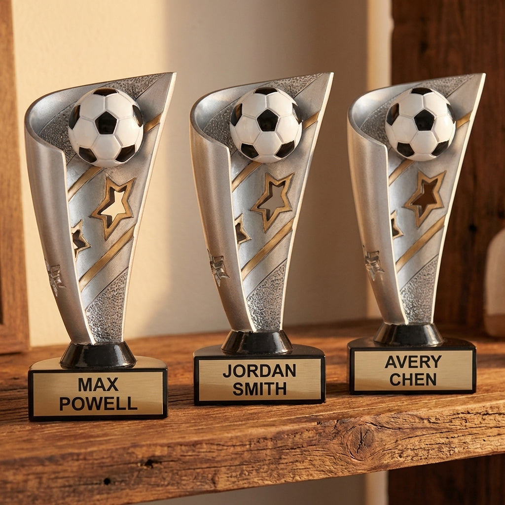 Personalized Soccer Trophy 7" - Custom Engraved BNN for Team, Coach & MVP - View 4