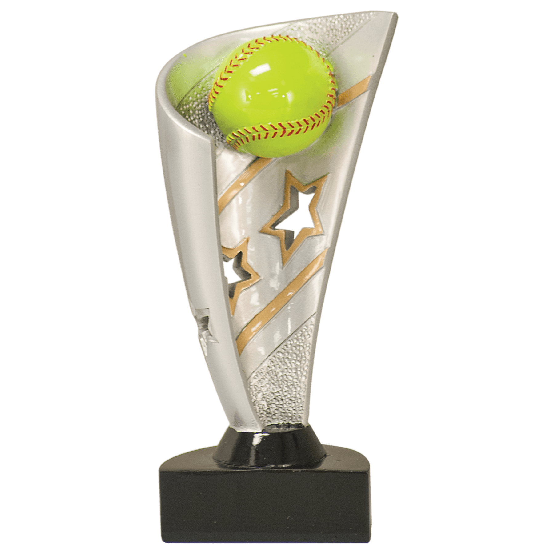 Personalized Softball Trophy 7" - Custom Engraved BNN for Team, Coach & MVP - View 1