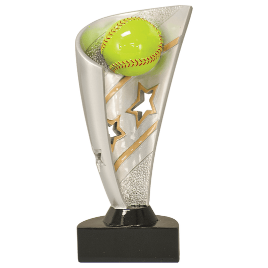 Personalized Softball Trophy 7" - Custom Engraved BNN for Team, Coach & MVP - View 1