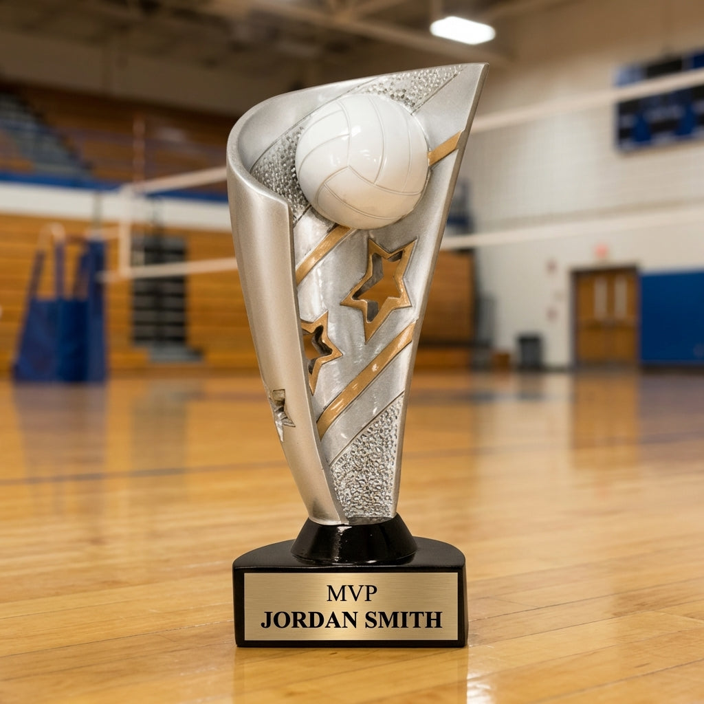 Personalized Sports Trophy 7" - Custom Engraved BNN for Team, Coach & MVP - View 3