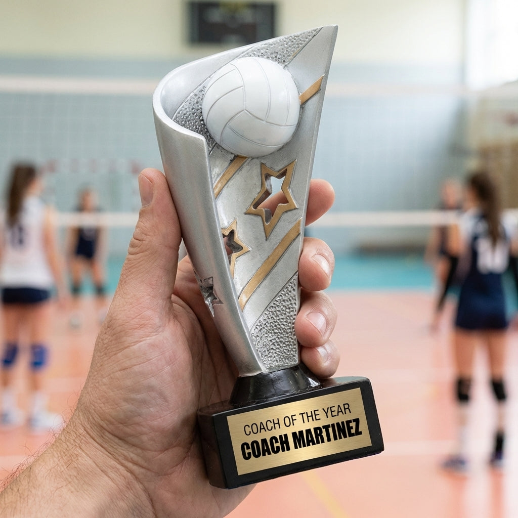 Personalized Sports Trophy 7" - Custom Engraved BNN for Team, Coach & MVP - View 5