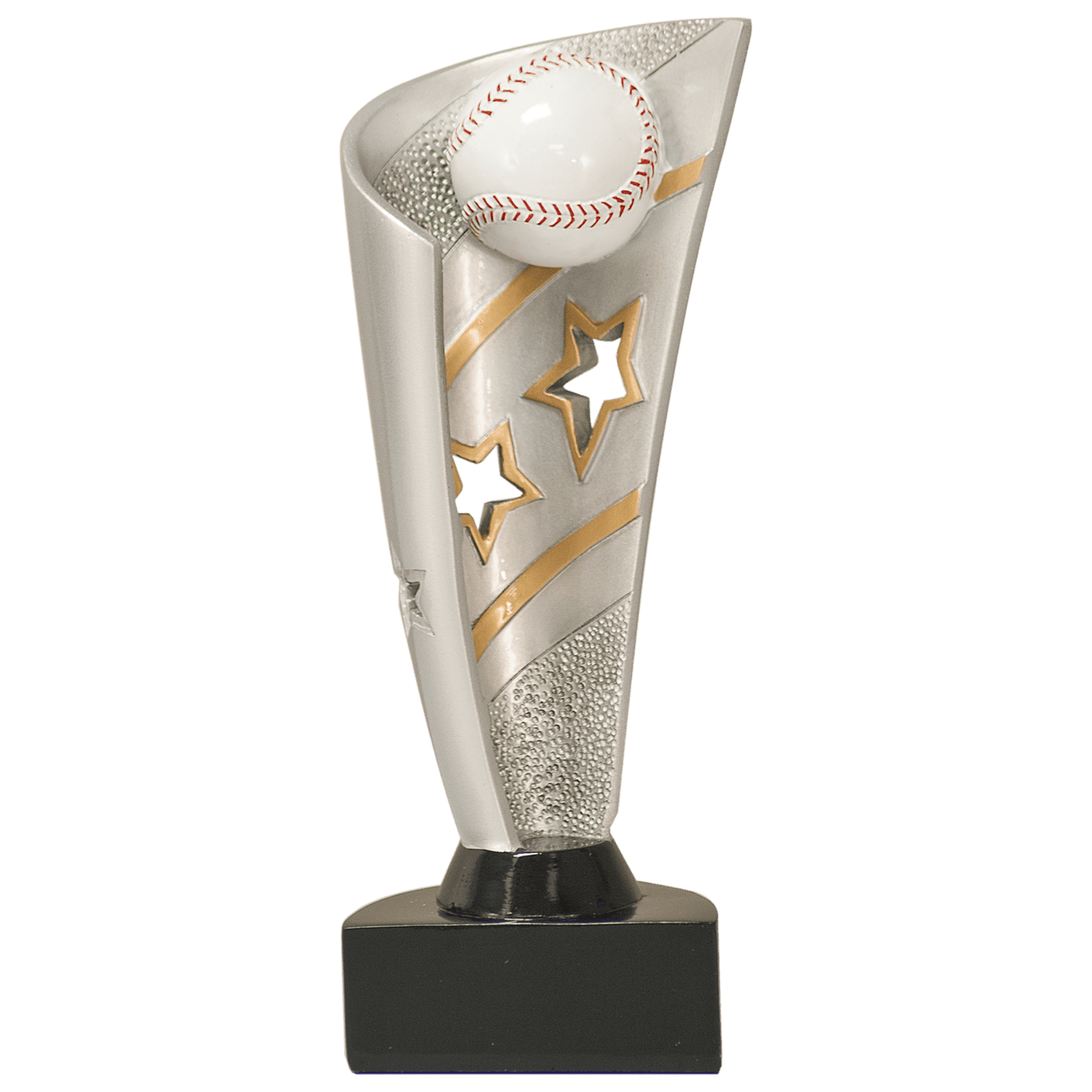 Personalized Baseball Trophy 8.5" - Custom Engraved BNN for Team, Coach & MVP - View 1