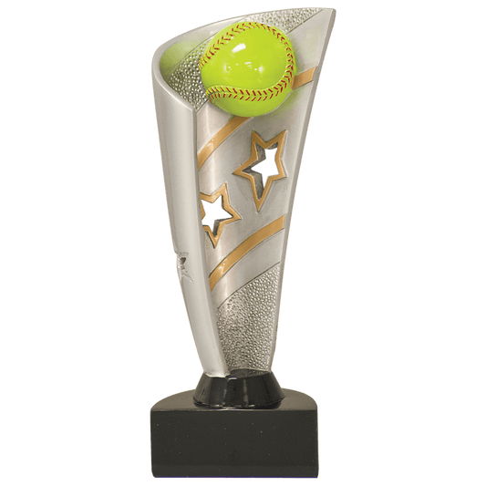 Personalized Softball Trophy 8.5" - Custom Engraved BNN for Team, Coach & MVP - View 1