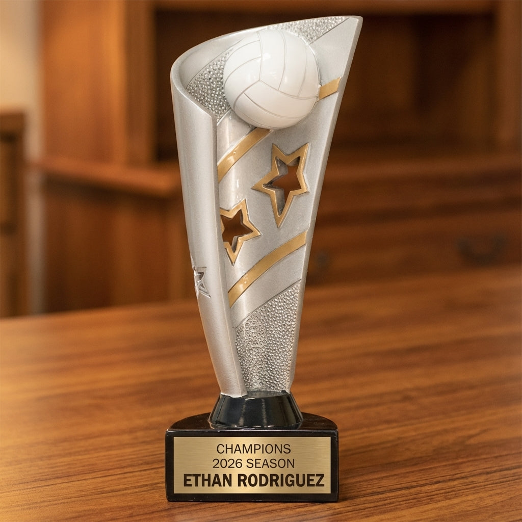 Personalized Sports Trophy 8.5" - Custom Engraved BNN for Team, Coach & MVP - View 2