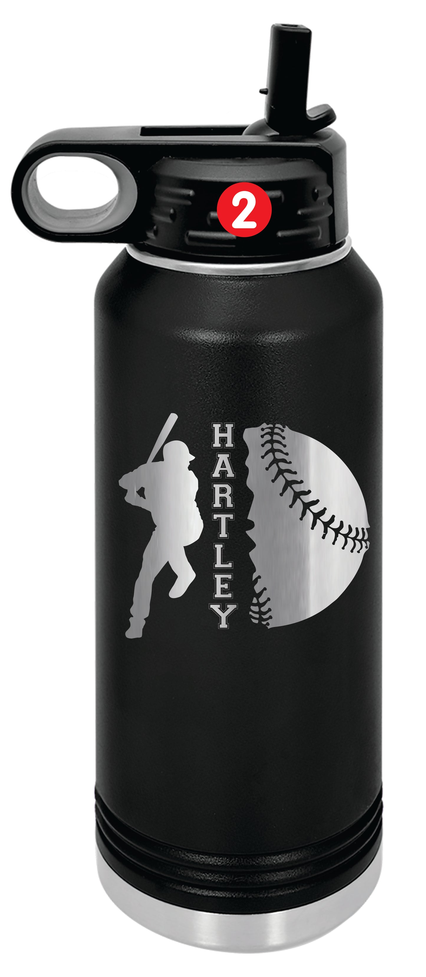 Baseball Player Bottles, Baseball Gift, Baseball Coach Gift, Personalized Baseball Water Bottles,