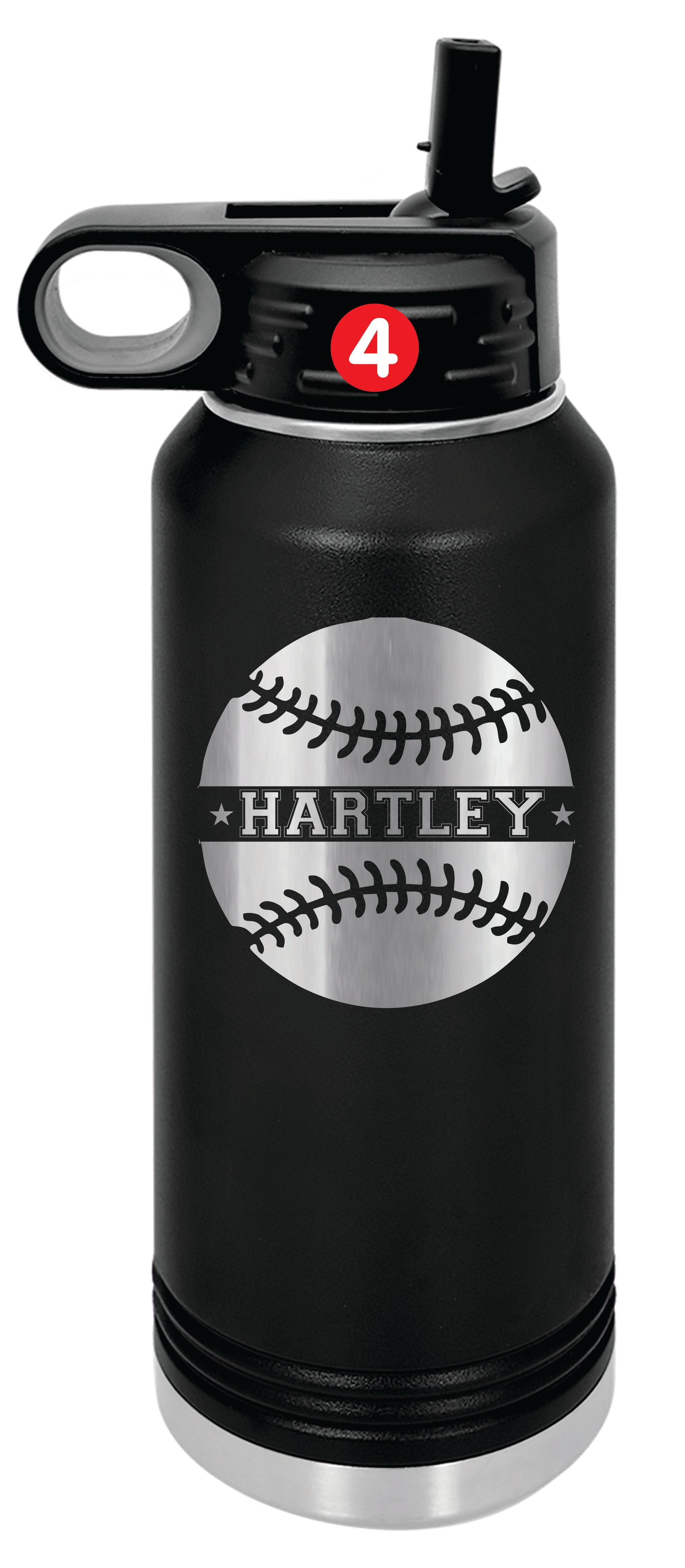 Baseball Player Bottles, Baseball Gift, Baseball Coach Gift, Personalized Baseball Water Bottles,