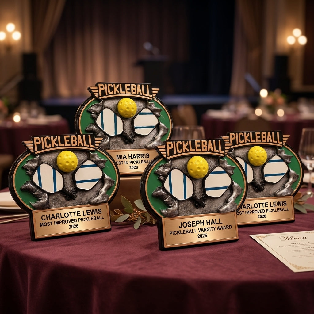 Pickleball Award Trophy | Personalized | Custom Engraved | Team Gift | Pickleball Tournament | Unique Present - View 6