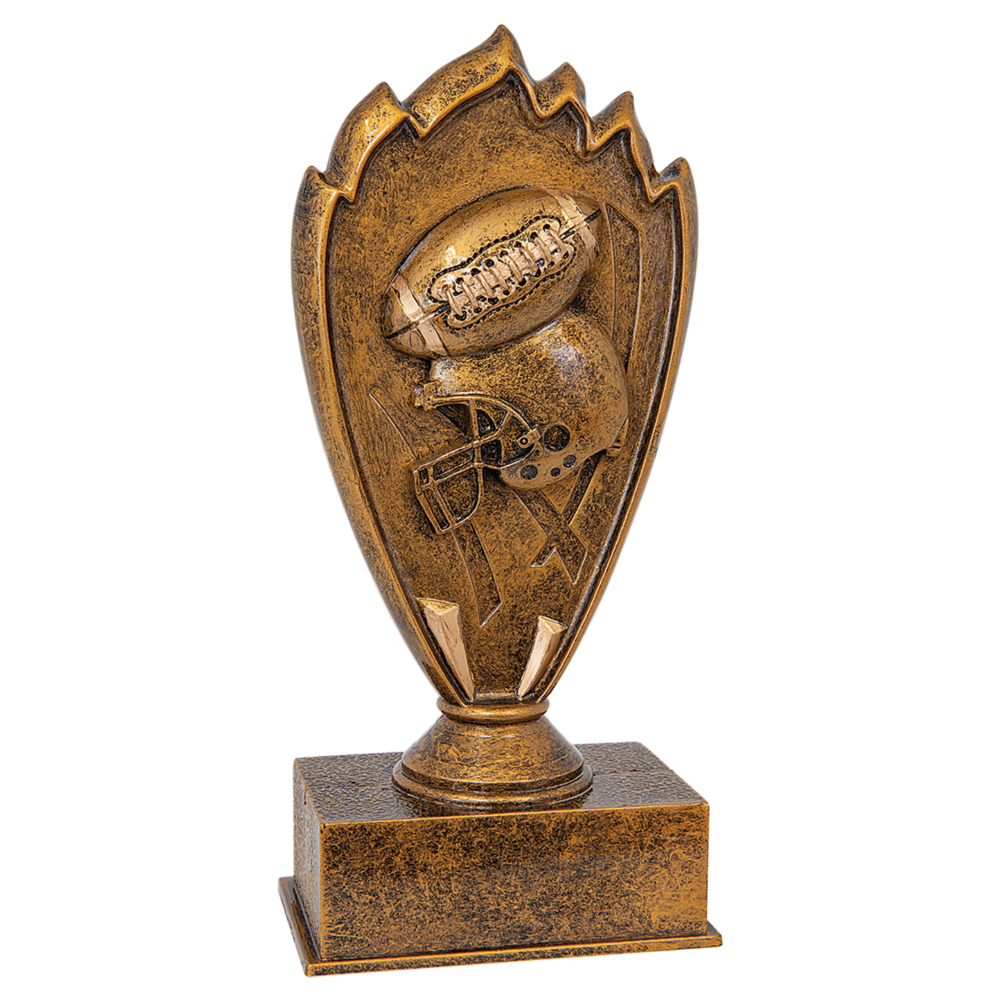 Personalized Football Trophy 7" - Custom Engraved BZ for Team, Coach & MVP - View 1