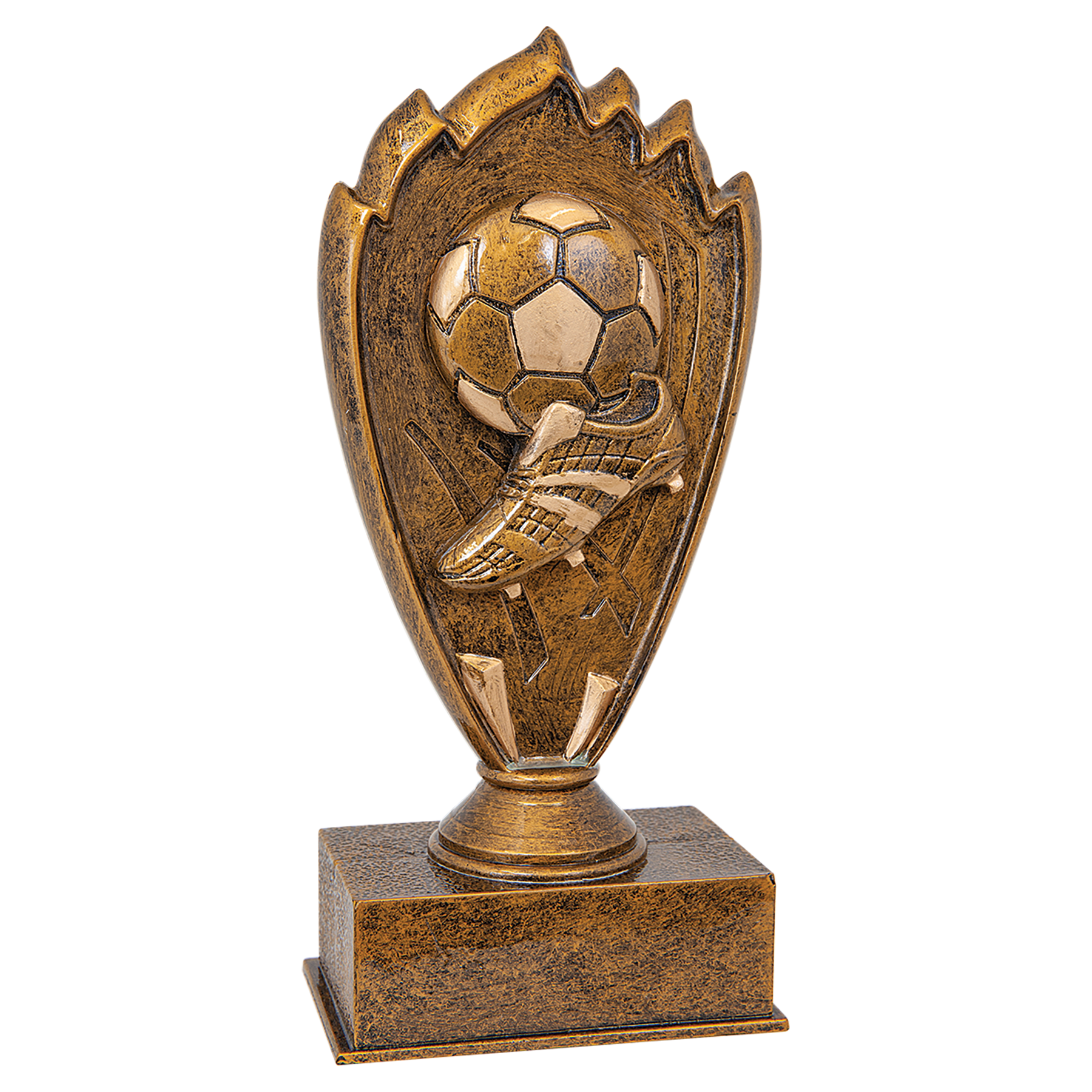 Personalized Soccer Trophy 7" - Custom Engraved BZ for Team, Coach & MVP - View 1