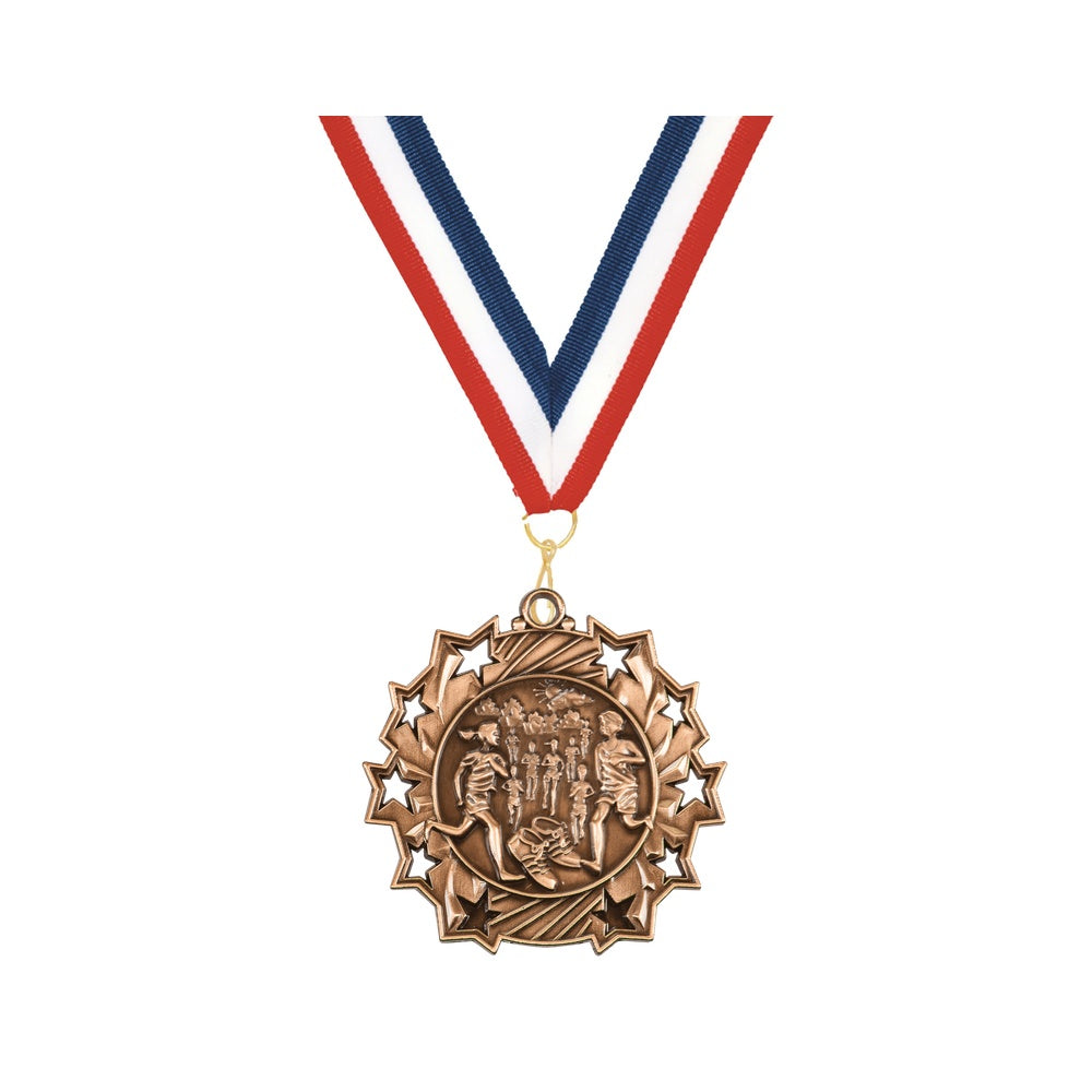 Personalized Cross Country Team Medals, Runner Medallions with Neck Ribbon, Runner Awards for Players and Coaches - Image ...