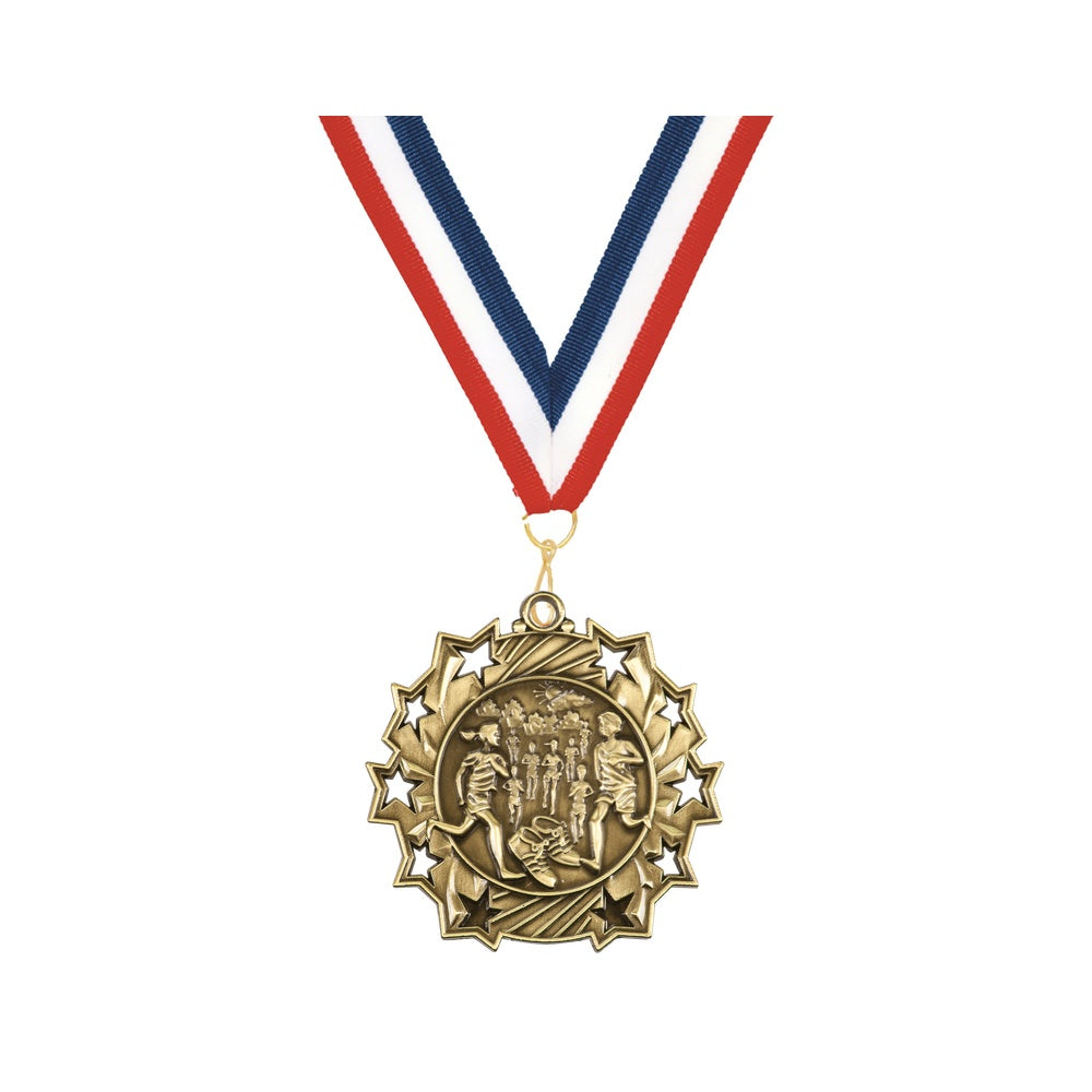 Personalized Cross Country Team Medals, Runner Medallions with Neck Ribbon, Runner Awards for Players and Coaches - Image ...