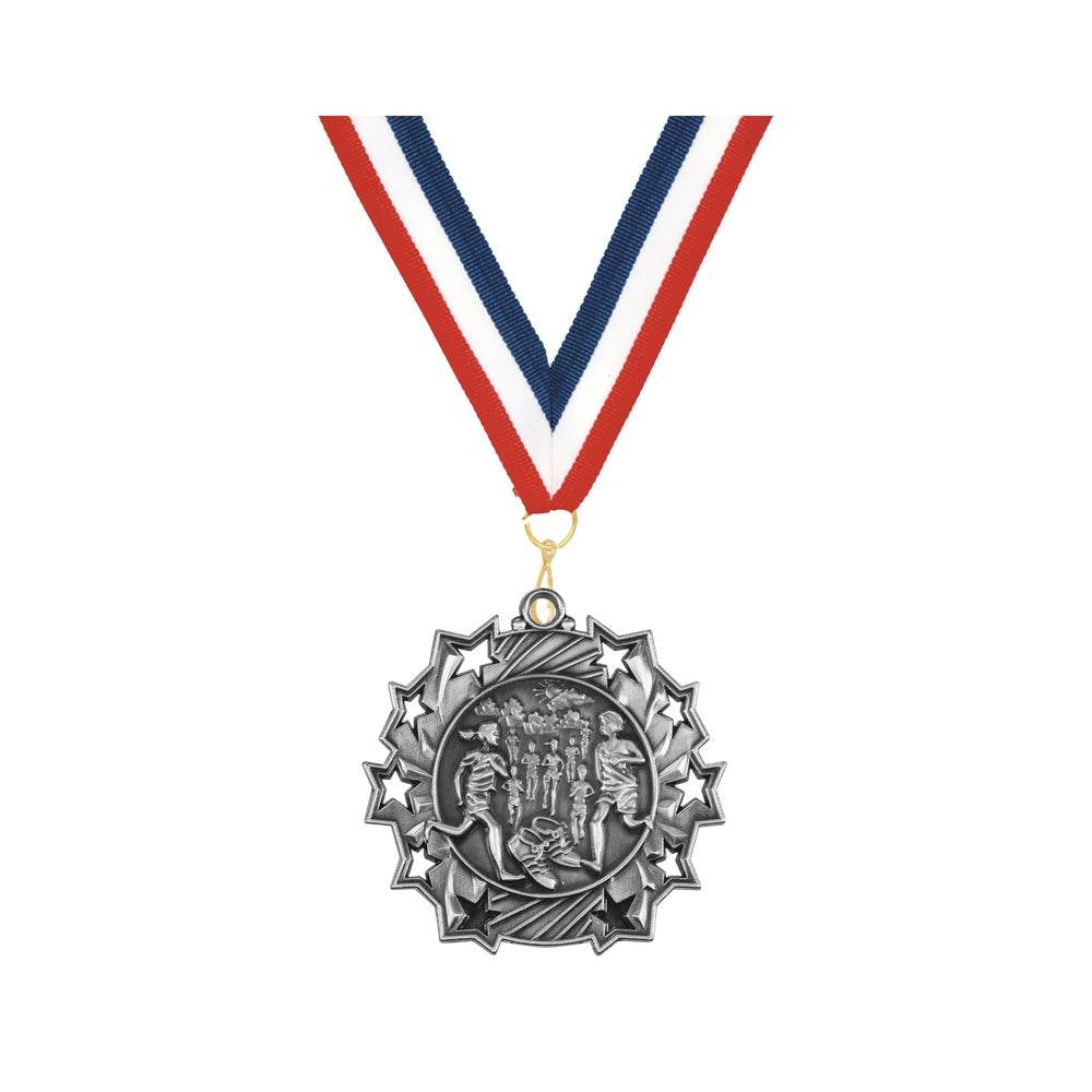 Personalized Cross Country Team Medals, Runner Medallions with Neck Ribbon, Runner Awards for Players and Coaches - Image ...