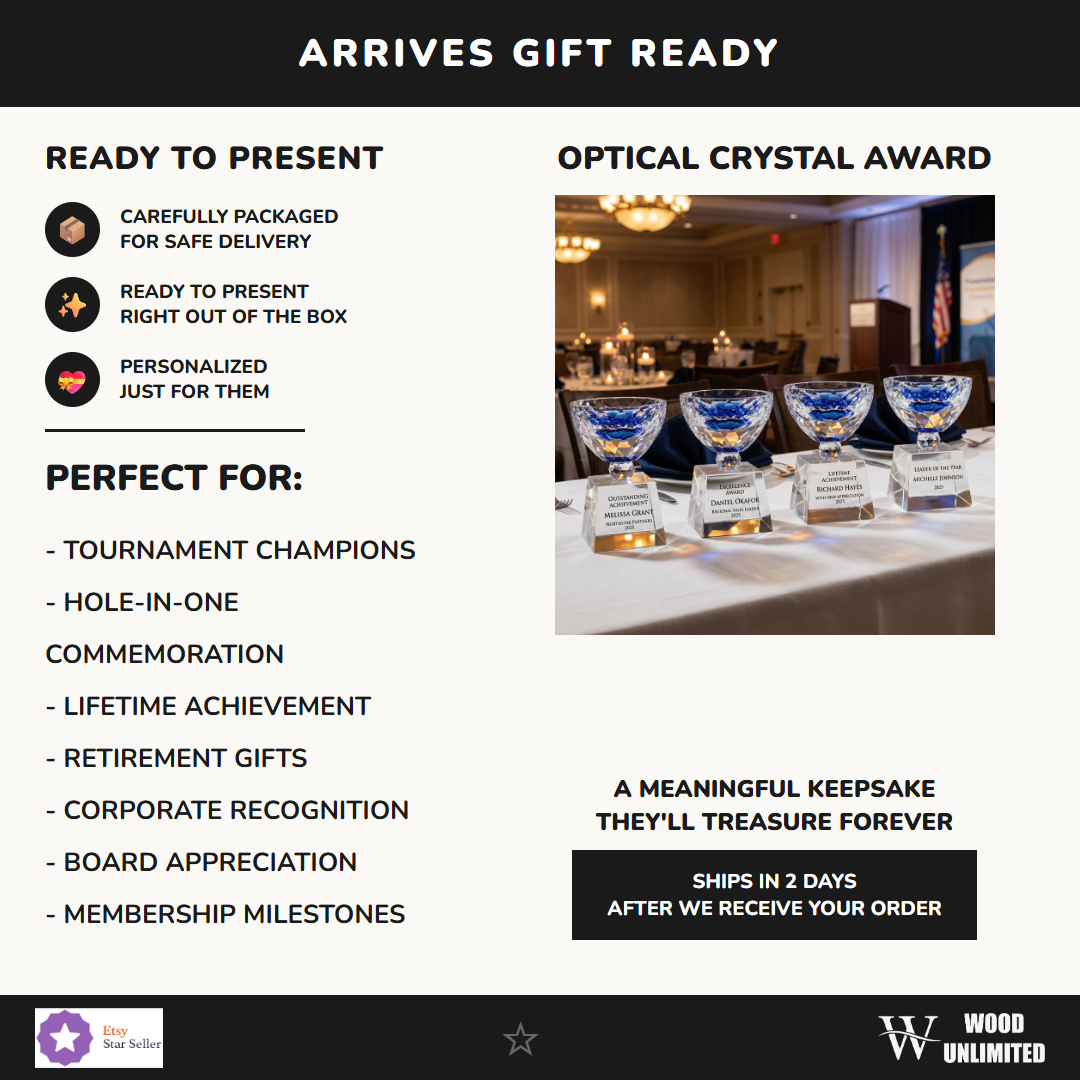 Crystal Bowl Shaped Trophy Gift Ready - perfect for awards ceremonies, recognition, and celebrations