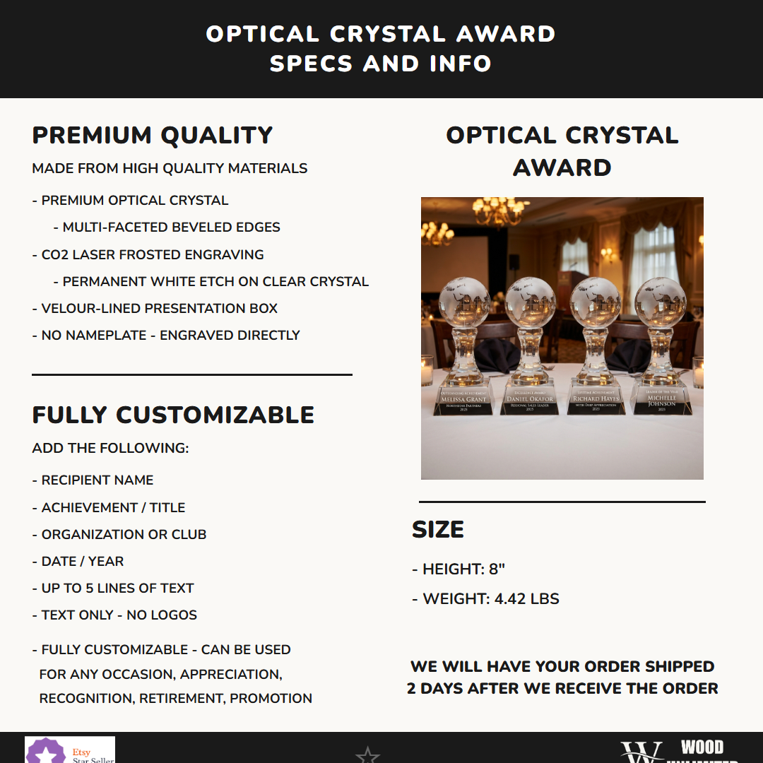 Personalized Globe  Specifications - dimensions, materials, features