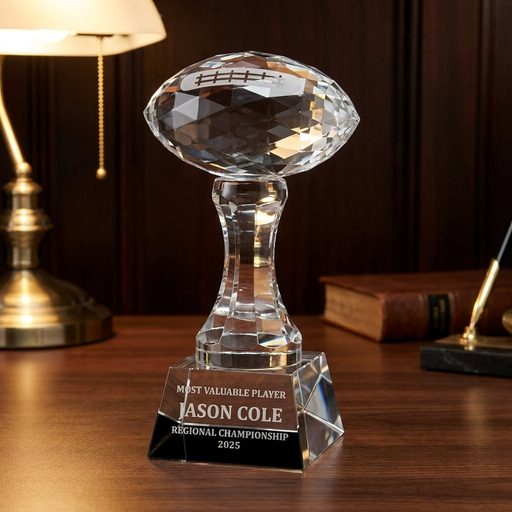 Personalized Football  - custom laser engraved - view 2