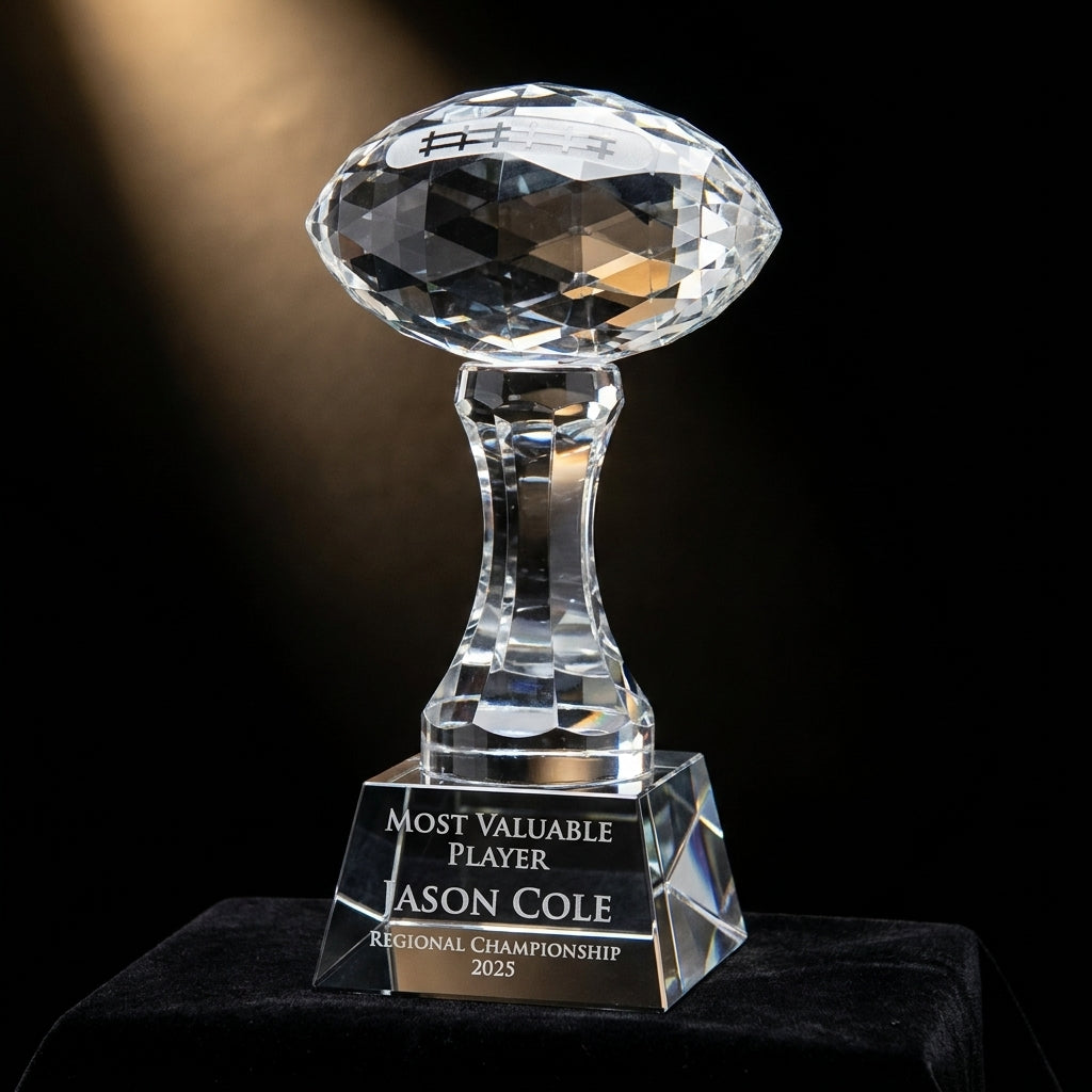 Personalized Football  - custom laser engraved - view 3