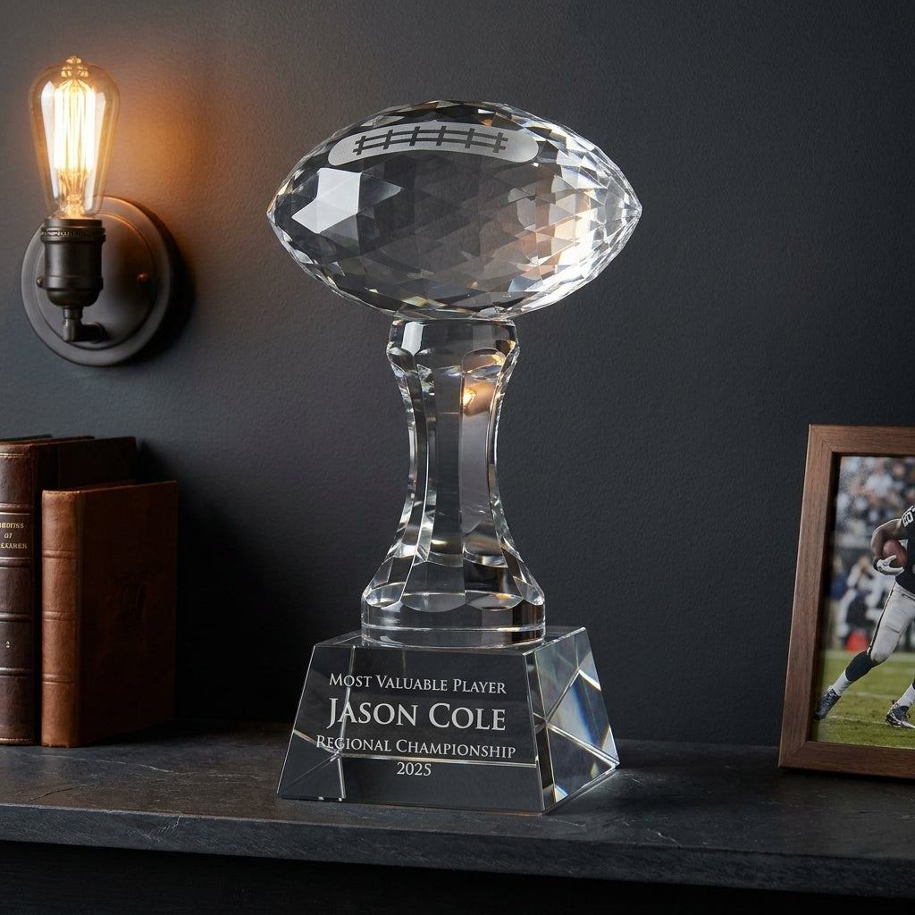 Personalized Football  - custom laser engraved - view 5