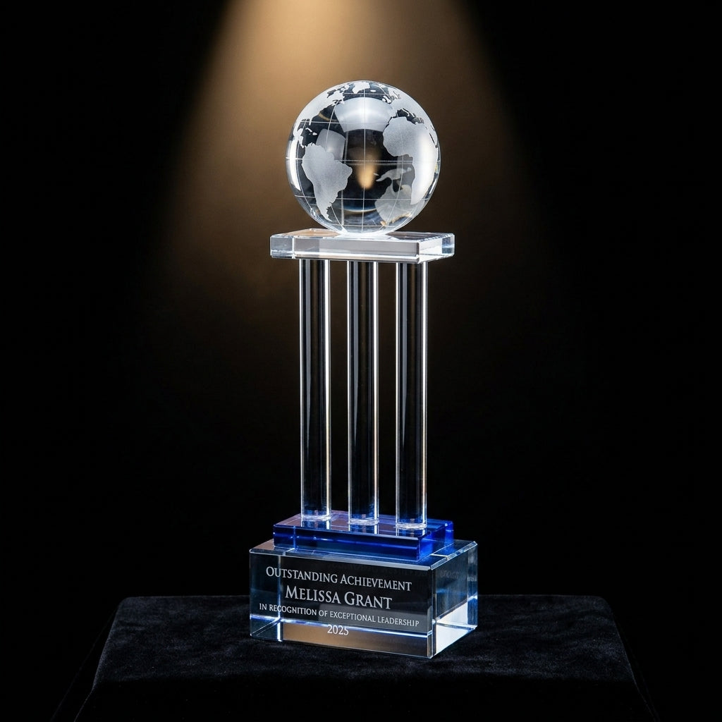 Personalized award - custom laser engraved - view 3