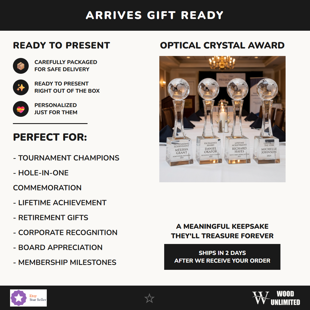 Globe On Stem Gift Ready - perfect for awards ceremonies, recognition, and celebrations