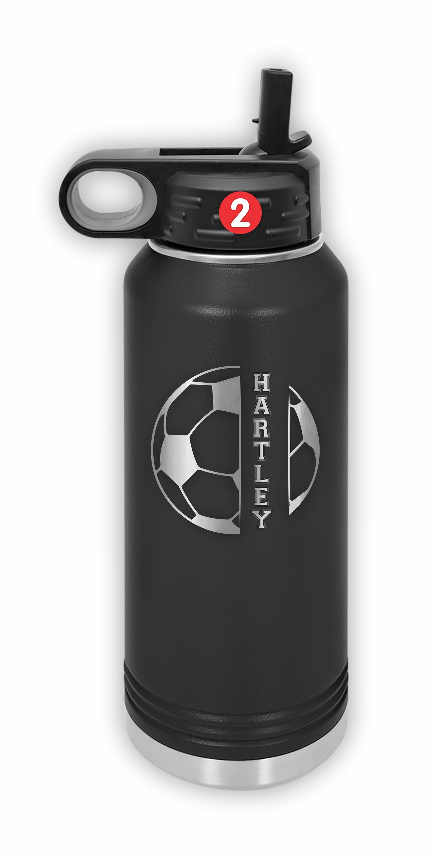 Personalized Soccer Water Bottles, Custom Water Bottles for Soccer Teams, Soccer Coach Bottles, Soccer Player Gift, 
