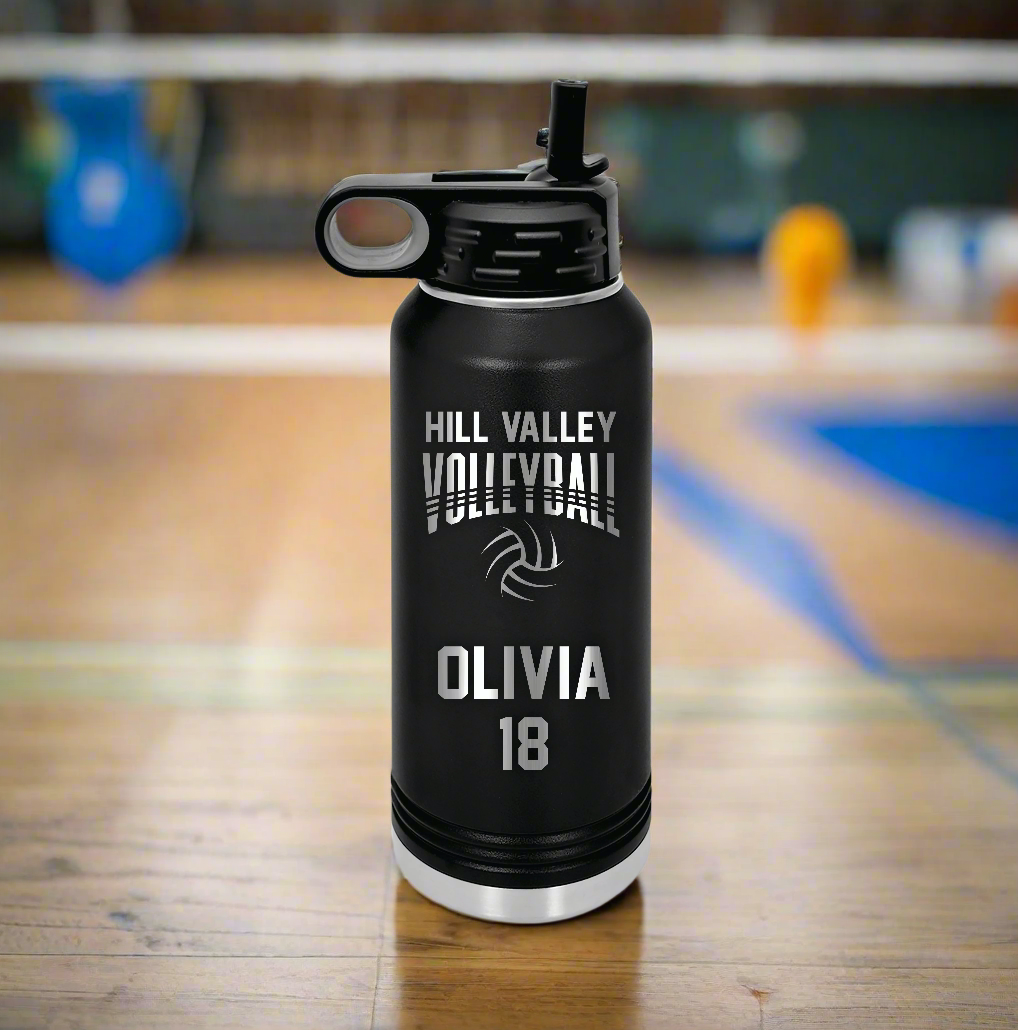 volleyball water bottle, personalized volleyball water bottle, custom volleyball team water bottles, volleyball player name water bottle, water bottle for volleyball player, team volleyball water bottle, engraved volleyball water bottle, volleyball coach gift water bottle, volleyball mom gift idea, custom water bottles for volleyball teams, volleyball tournament gift bottles, volleyball team logo water bottle, volleyball banquet gift, personalized volleyball tumbler, volleyball practice water bottle, volley