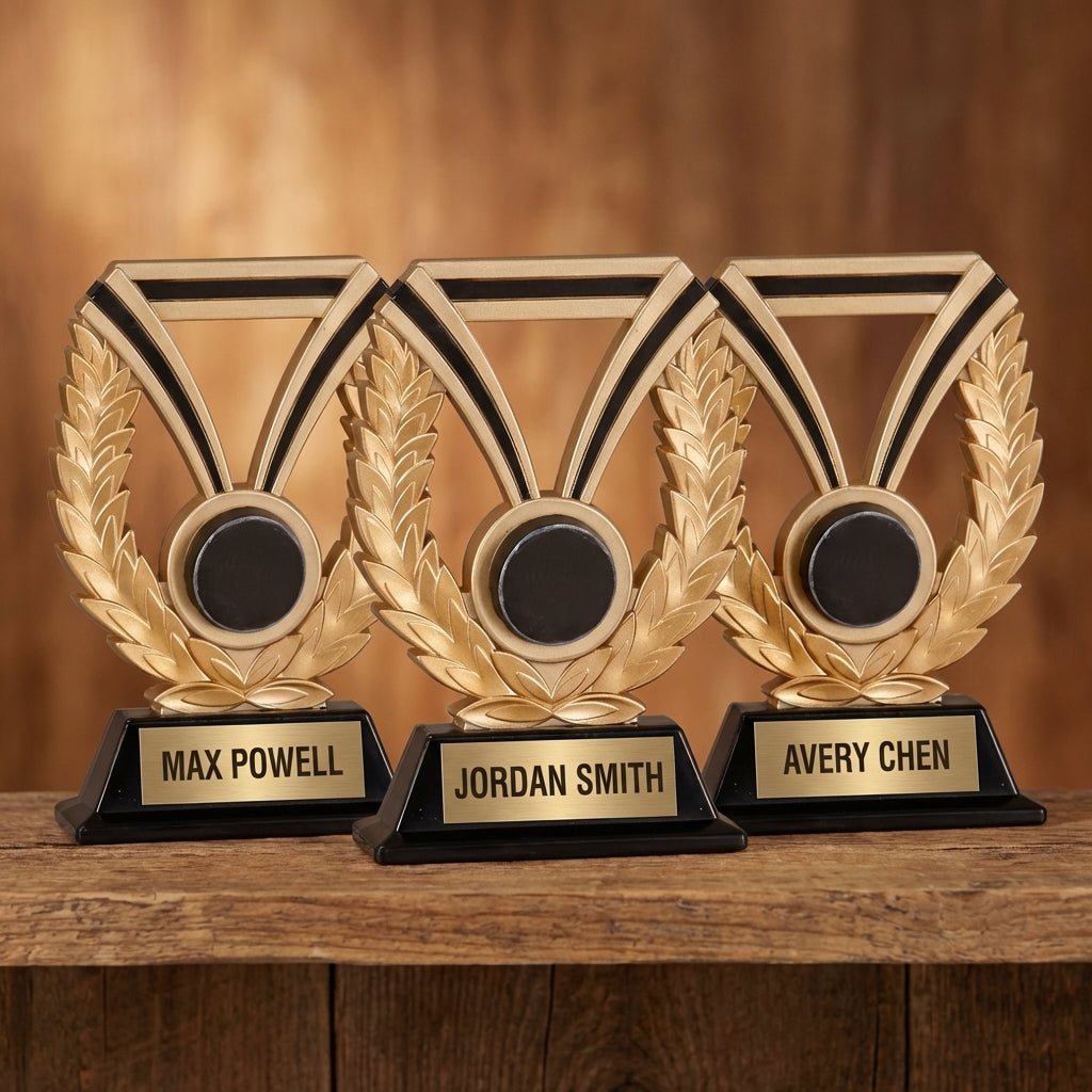 Personalized Hockey Trophy 7" - Custom Engraved DUR for Team, Coach & MVP - View 4