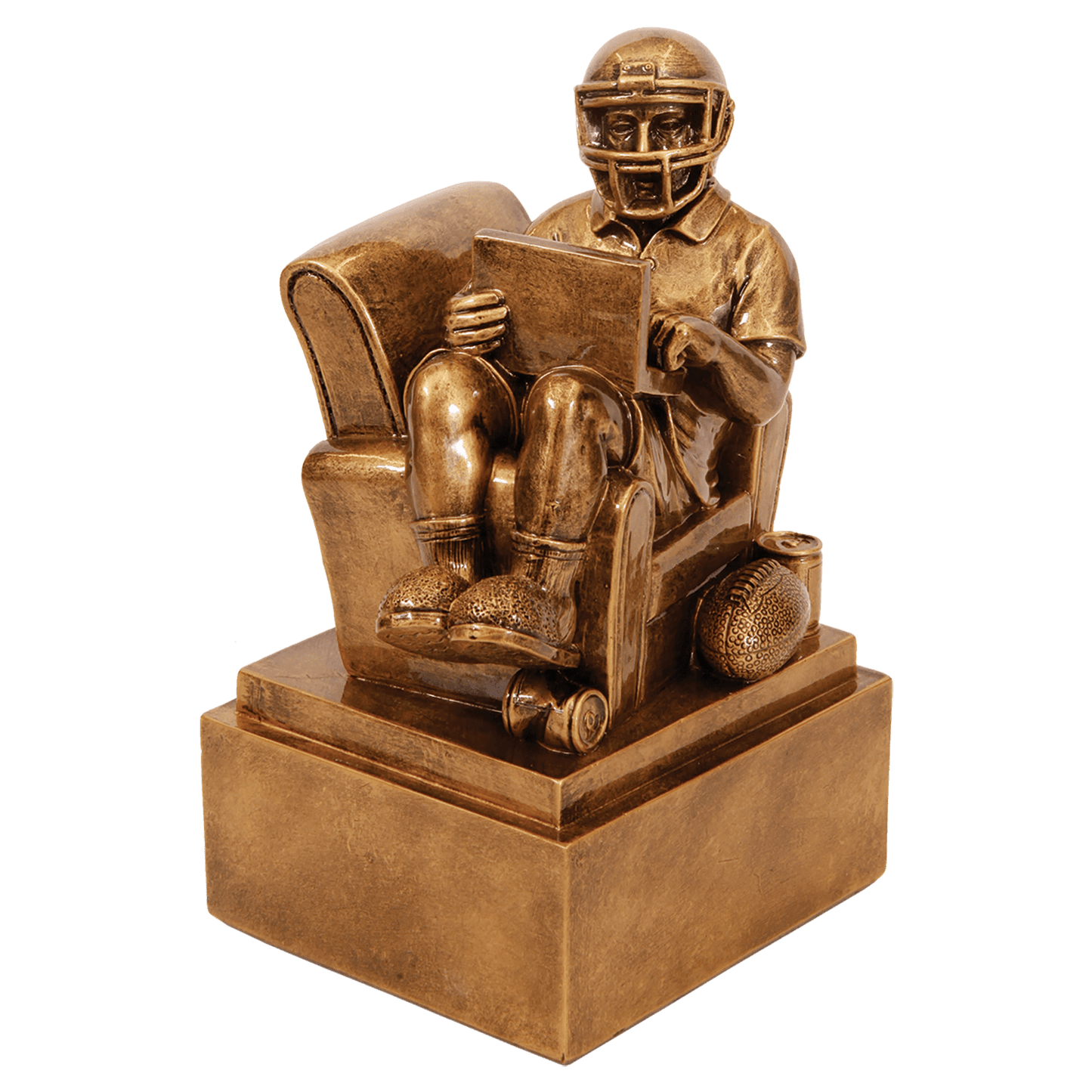 Personalized Football Trophy 6" - Custom Engraved FTB for Team, Coach & MVP - View 1