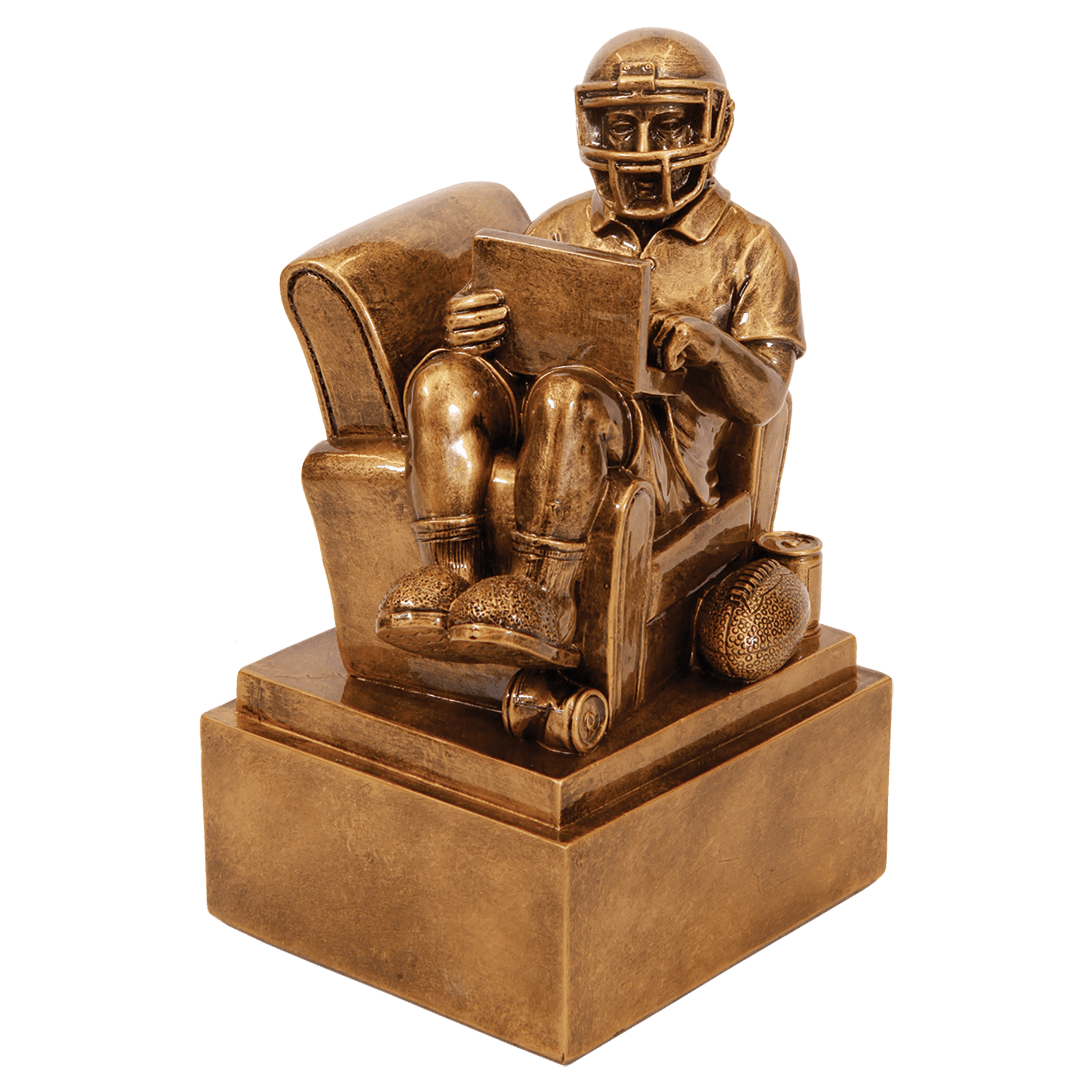 Personalized Football Trophy 6" - Custom Engraved FTB for Team, Coach & MVP - View 1