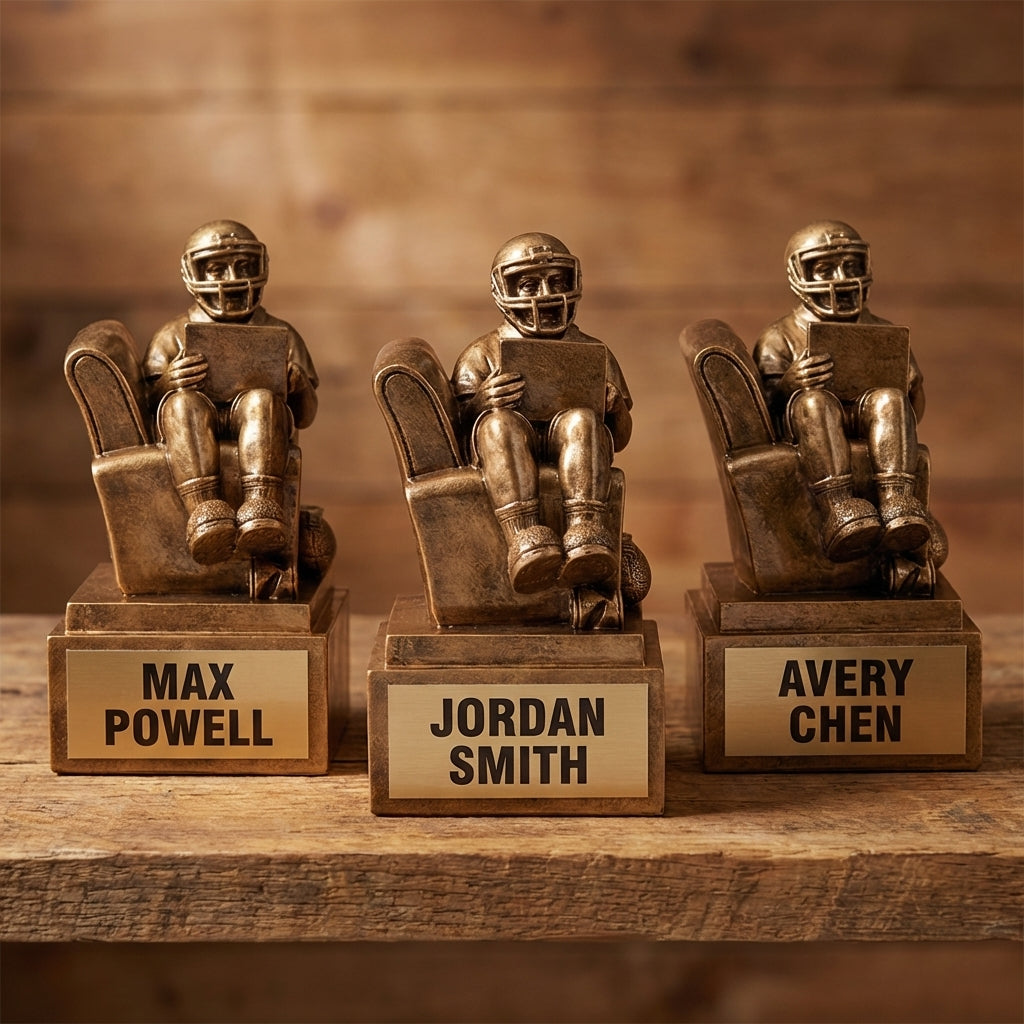 Personalized Football Trophy 6" - Custom Engraved FTB for Team, Coach & MVP - View 4