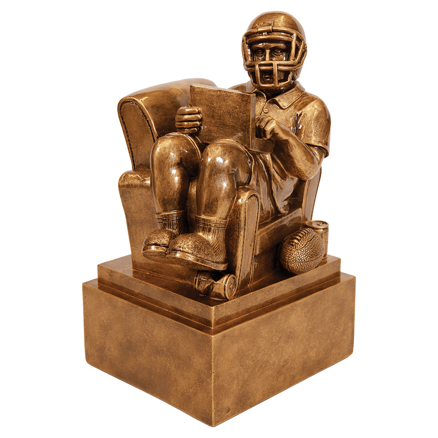Personalized Football Trophy 9" - Custom Engraved FTB for Team, Coach & MVP - View 1