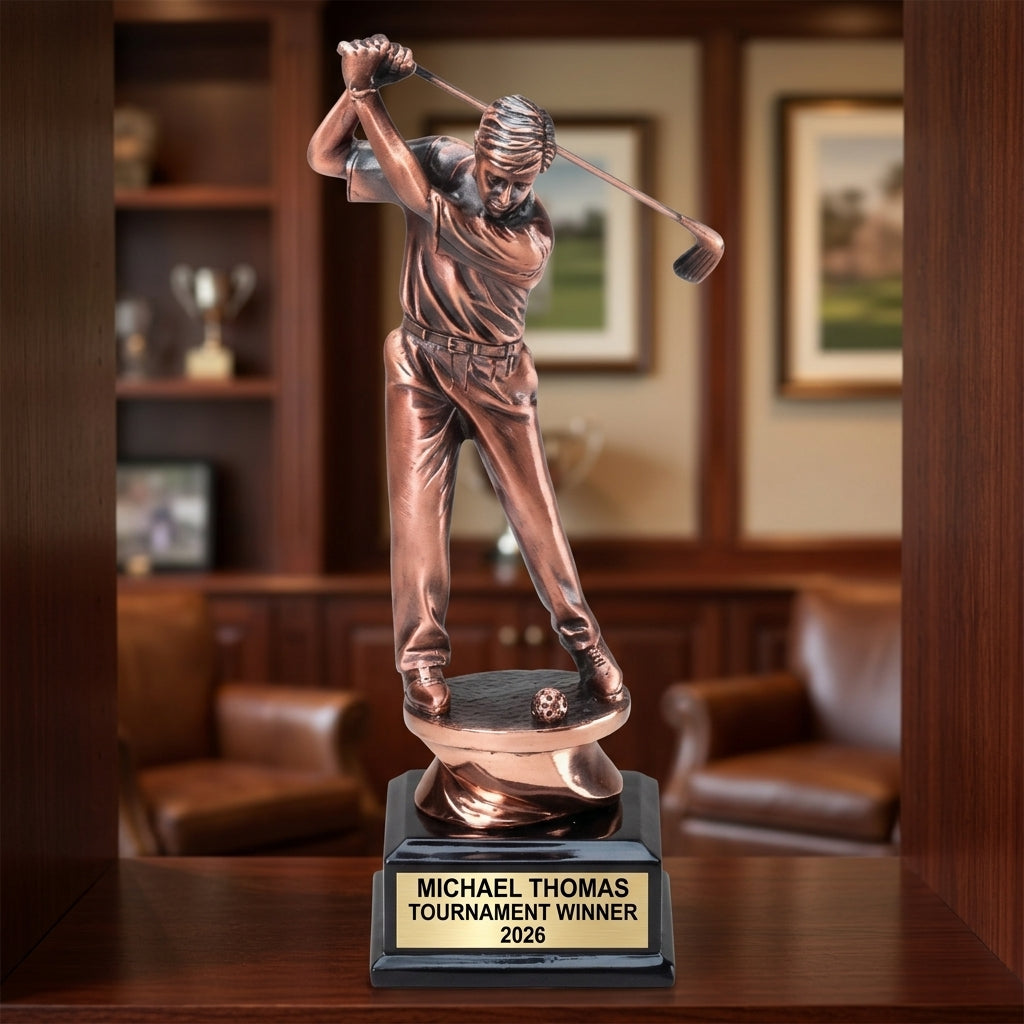Golf Award Trophy | Personalized | Custom Engraved | Driver Golfer | Tournament Champion | Hole In One | Golf Gift - View 1