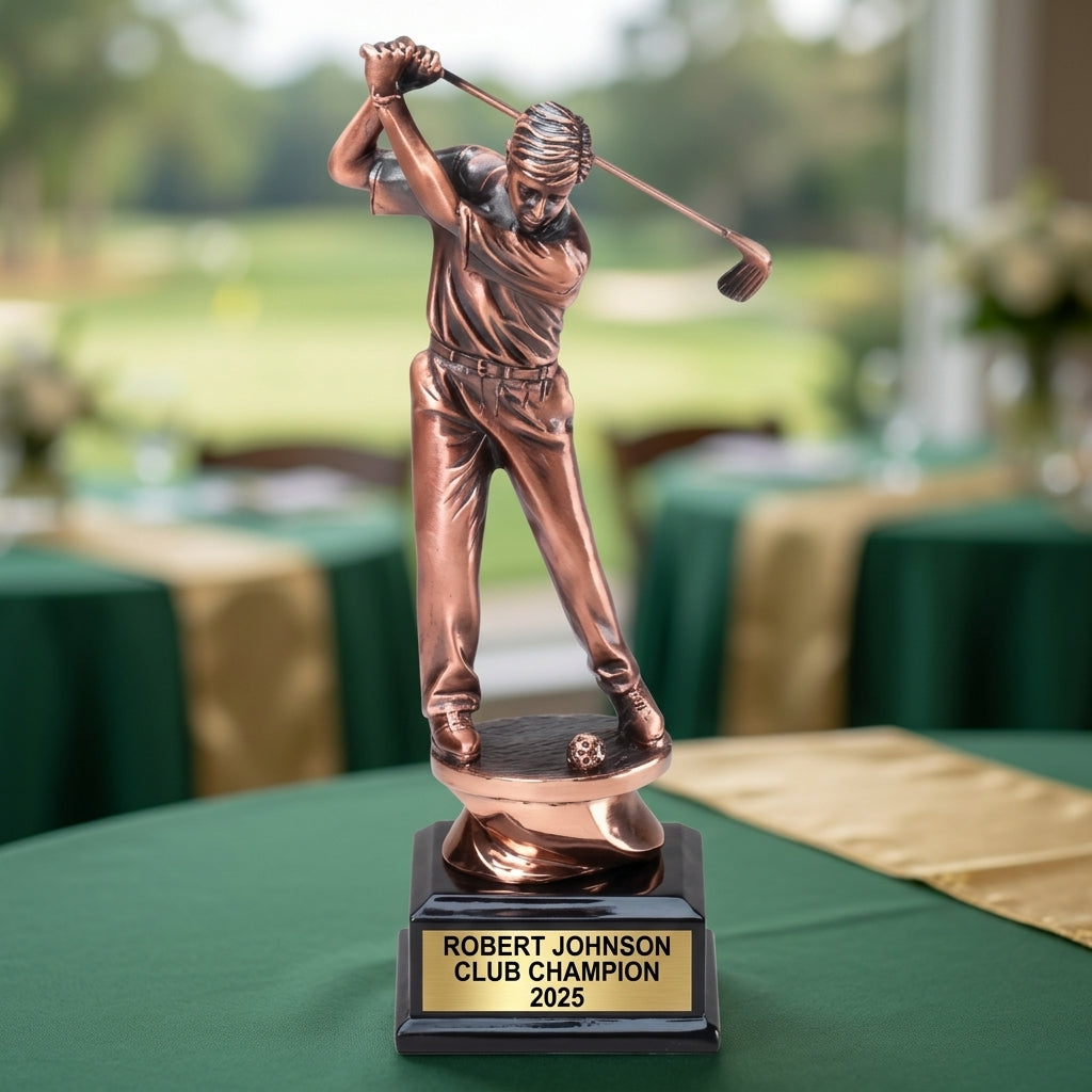 Golf Award Trophy | Personalized | Custom Engraved | Driver Golfer | Tournament Champion | Hole In One | Golf Gift - View 2