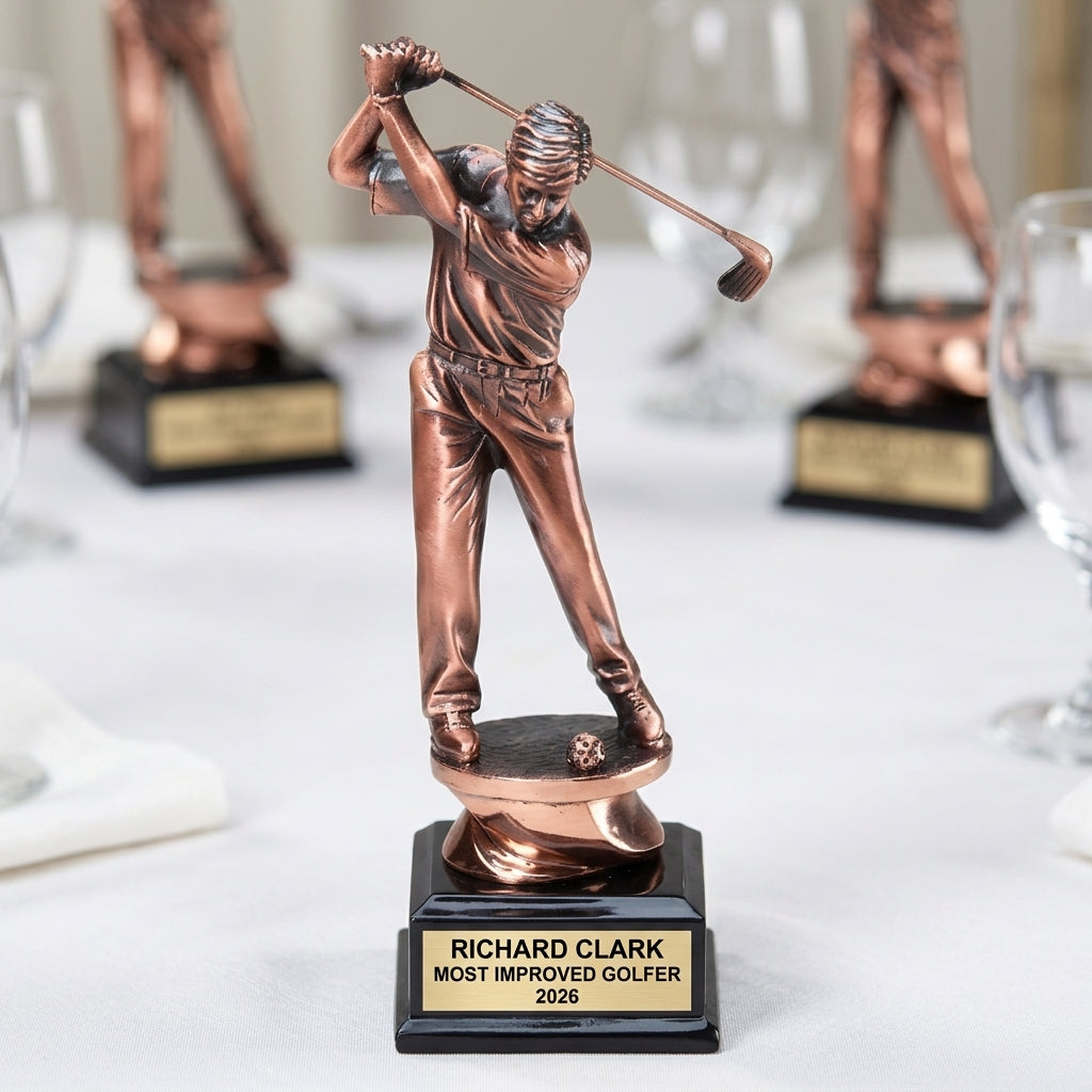 Golf Award Trophy | Personalized | Custom Engraved | Driver Golfer | Tournament Champion | Hole In One | Golf Gift - View 5