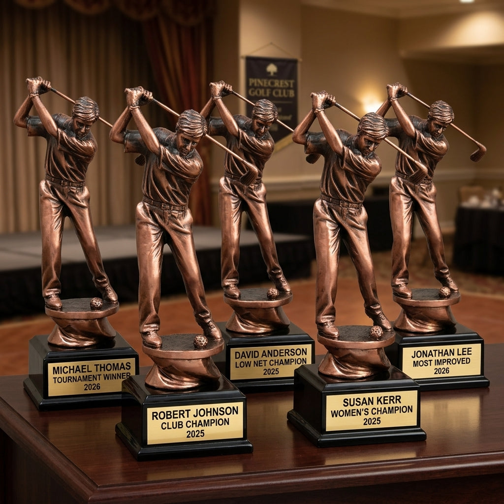 Golf Award Trophy | Personalized | Custom Engraved | Driver Golfer | Tournament Champion | Hole In One | Golf Gift - View 6