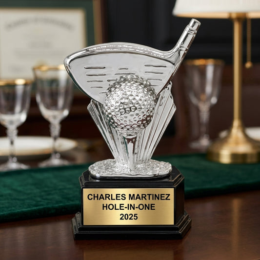 Personalized | Golf Award | Custom Engraved | Golf Trophy | Personalized Award | Tournament Prize | Golf Championship | Hole-in-One - View 2
