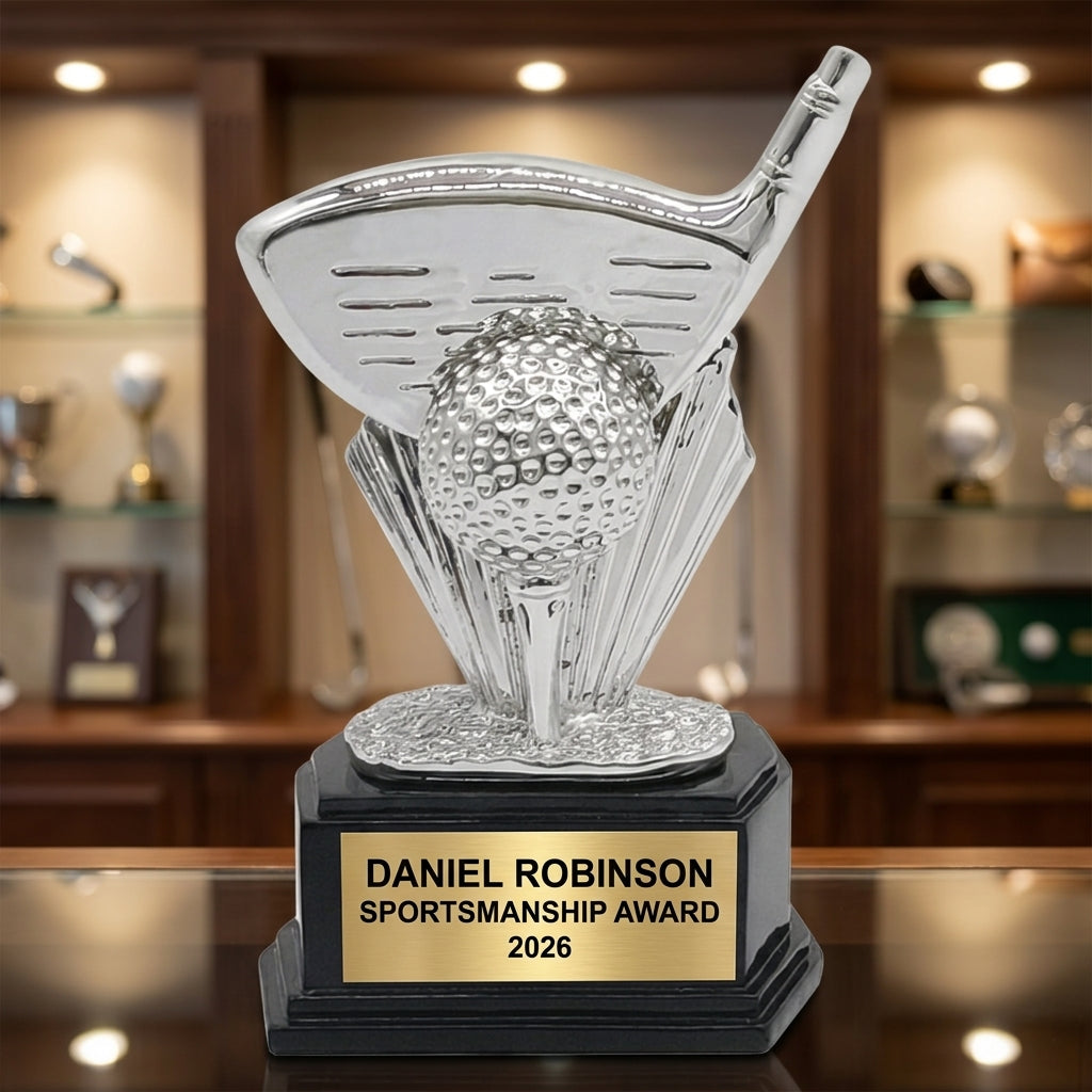 Personalized | Golf Award | Custom Engraved | Golf Trophy | Personalized Award | Tournament Prize | Golf Championship | Hole-in-One - View 3