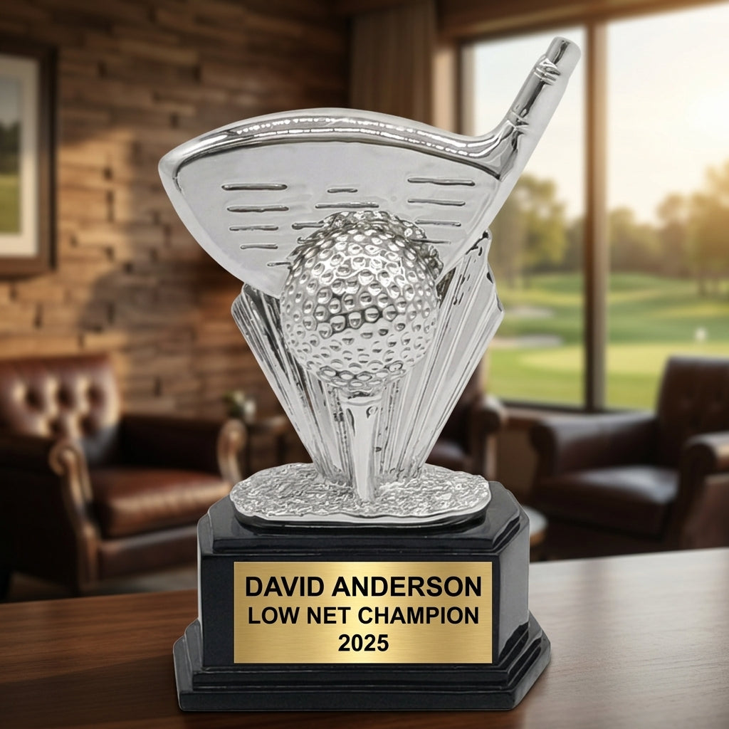 Personalized | Golf Award | Custom Engraved | Golf Trophy | Personalized Award | Tournament Prize | Golf Championship | Hole-in-One - View 4