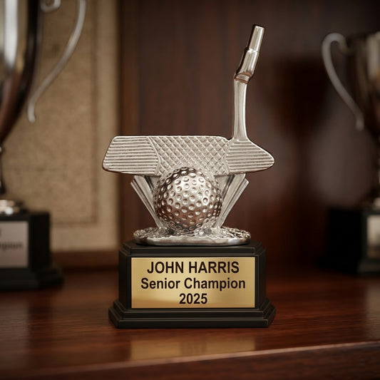 Personalized | Golf Award | Custom Engraved | Golf Trophy | Putter Award | Personalized Gift | Tournament Prize | Golfer Award - View 1