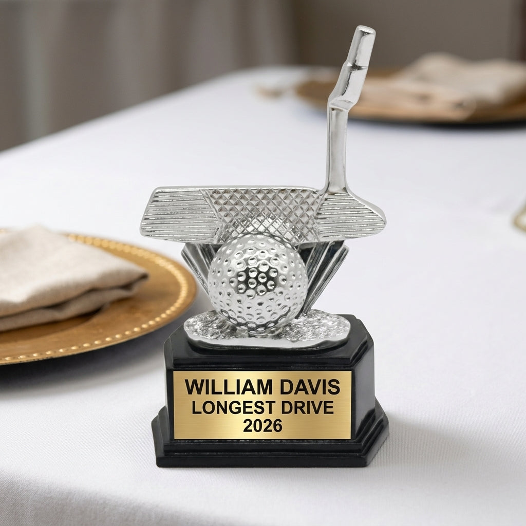 Personalized | Golf Award | Custom Engraved | Golf Trophy | Putter Award | Personalized Gift | Tournament Prize | Golfer Award - View 5