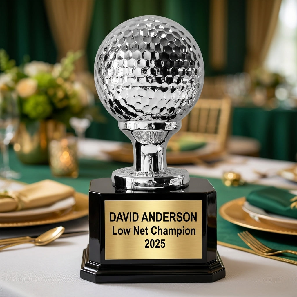 Personalized | Golf Award | Custom Engraved | Golf Trophy | Engraved Golf | Personalized Award | Golf Tournament | Closest Pin - View 2