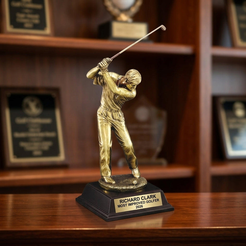 Personalized | Golf Award | Custom Engraved | Golf Trophy | Golfer Award | Engraved | Custom | Tournament | League | Men's Golf - View 1