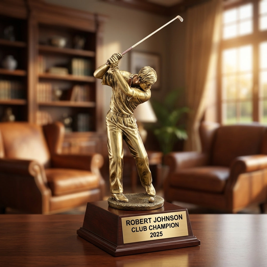 Personalized | Golf Award | Custom Engraved | Golf Trophy | Golfer Award | Engraved | Custom | Tournament | League | Men's Golf - View 4