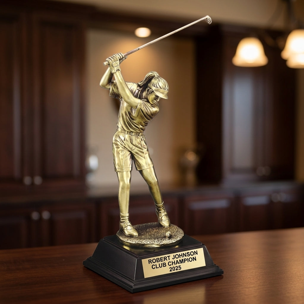 Personalized | Golf Award | Custom Engraved | Golf Trophy | Female Golfer | Personalized Award | Engraved Gift | Women's Golf - View 1