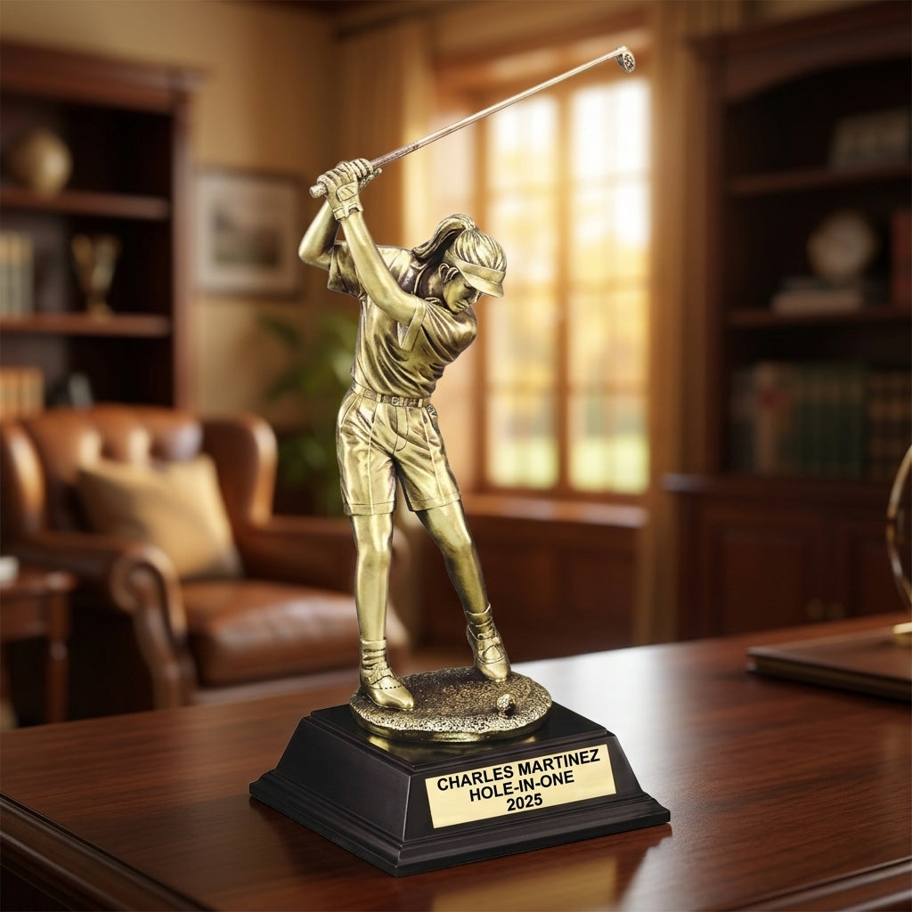 Personalized | Golf Award | Custom Engraved | Golf Trophy | Female Golfer | Personalized Award | Engraved Gift | Women's Golf - View 4