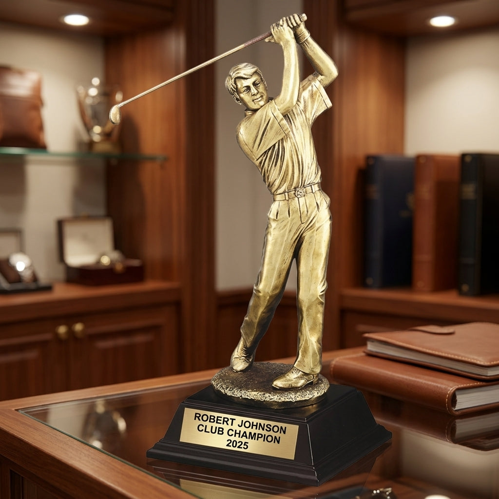 Personalized | Golf Award | Custom Engraved | Golf Trophy | Personalized Award | Engraved Golfer | Male Golfer | Custom Golf - View 3