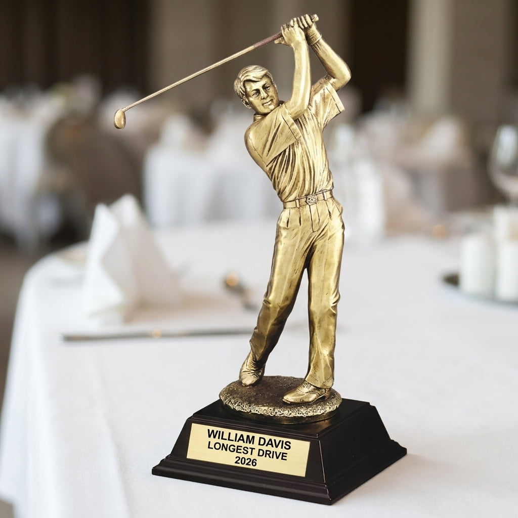 Personalized | Golf Award | Custom Engraved | Golf Trophy | Personalized Award | Engraved Golfer | Male Golfer | Custom Golf - View 5