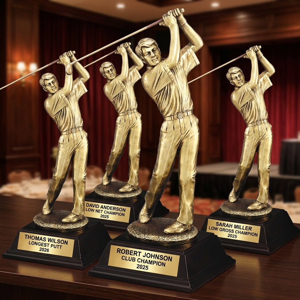 Personalized | Golf Award | Custom Engraved | Golf Trophy | Personalized Award | Engraved Golfer | Male Golfer | Custom Golf - View 6