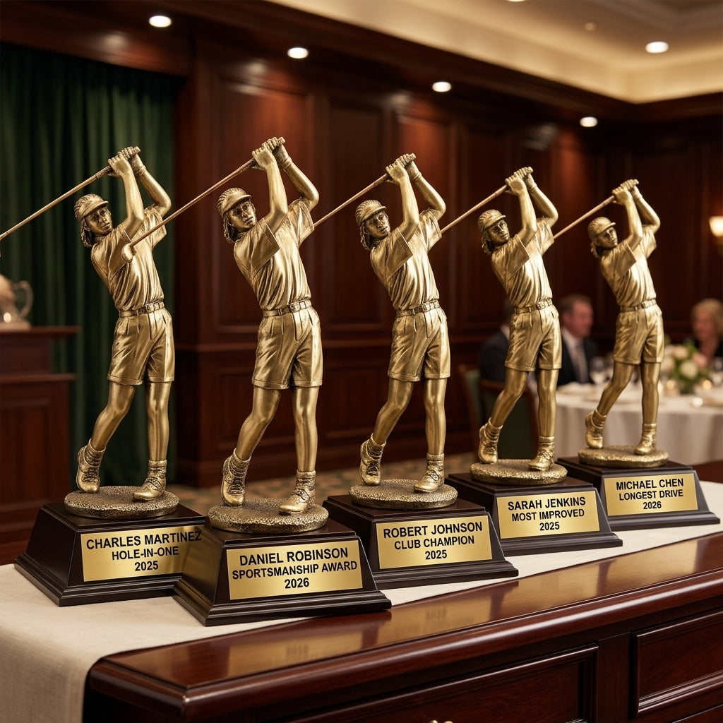 Personalized | Golf Award | Custom Engraved | Female Golfer | Golf Trophy | Hole In One | Women's Award | Personalized Golf - View 6