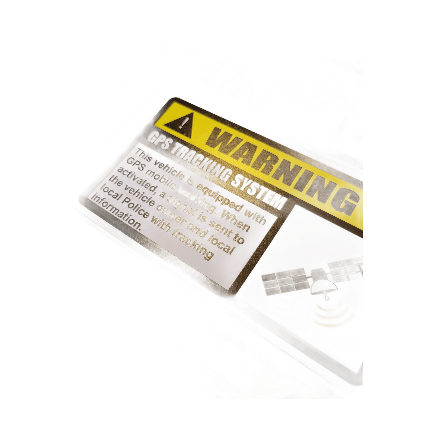 GPS Vehicle Car Alarm Security Caution Warning Decal Sticker, GPS Tracking Sticker for Cars